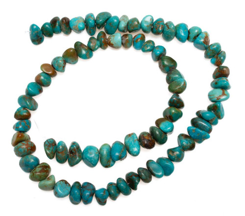 Turquoise Beads Sonoran Turquoise Nuggets   (Mexico)  7x7mm SBN50 