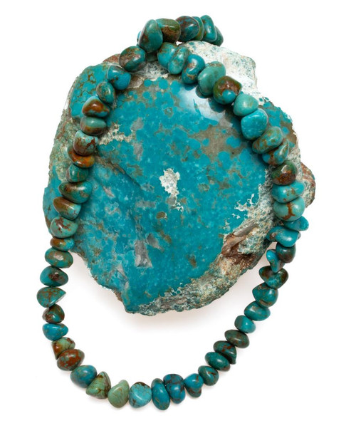 Turquoise Beads Sonoran Turquoise Nuggets   (Mexico)  7x7mm SBN50 