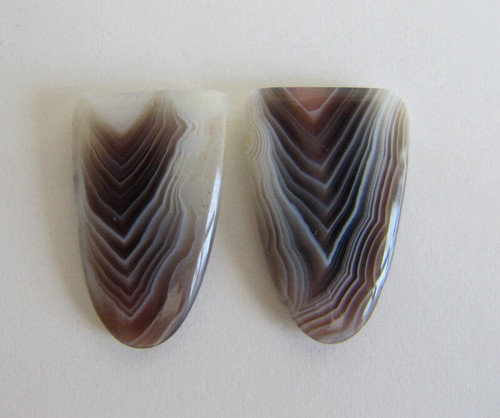  Botswana Agate Pair (Africa) 15x22mm 20cts  BAP2 