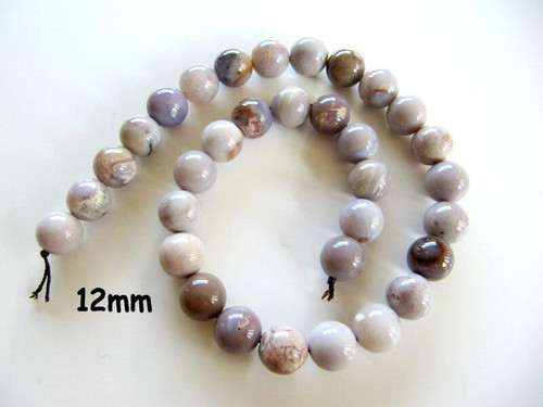  Lavender Agate(Mexico) 12mm Rounds LARD1 