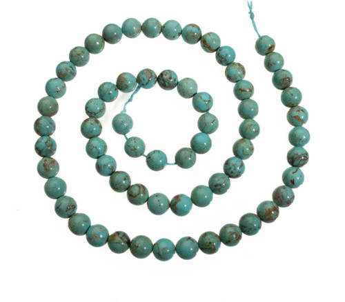 Beads Baja Turquoise(Mexico) 6mm Round  BTR6e 