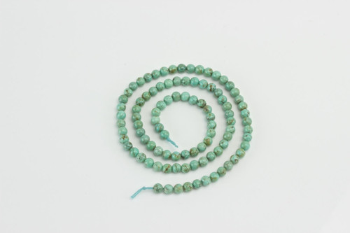  Baja Turquoise(Mexico) 4mm Round  BTR4a 