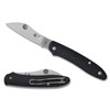 Spyderco ROADIE XL Folding Knife 2.74" Sheepsfoot Blade M398 Blade Steel 6.51" Overall Length ClipJoint Lock Satin Finish Silver Blade Black FRN Handle