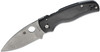 Spyderco C229GP Shaman  3.58" Folding Plain Stonewashed CPM S30V SS Blade/Black Textured G10 Handle Includes Pocket Clip
