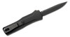 Benchmade Om OTF AUTO Knife 2.475" S30V Black DLC Clip Point Blade, Black Aluminum Handles