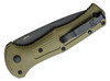 Benchmade Claymore AUTO Folding Knife 3.6" CPM-D2 Cobalt Black Drop Point Plain Blade, Ranger Green Grivory Handles