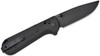 Benchmade Redoubt AXIS Folding Knife 3.55" CPM-D2 Graphite Black Plain Blade, Black Grivory Handles