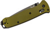 Benchmade Bailout AXIS Folding Knife 3.38" CPM-M4 Gray Cerakote Tanto Combo Blade, Woodland Green Aluminum Handles - 537SGY-1