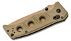 Benchmade 275FE-2 Shane Sibert Adamas Folding Knife 3.78" CruWear Flat Dark Earth Plain Blade, OD Green G10 Handles, Ballistic Nylon Sheath, AXIS/Crossbar Lock