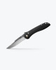 Benchmade 710-25 SEVEN | TEN - Black Aluminum - M390 Recurve Satin Drop Point Blade