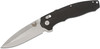 Benchmade Vector AXIS-Assisted Flipper Knife 3.6" S30V Satin Plain Blade, Contoured Black G10 Handles - 495