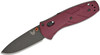 Benchmade 585BK-04 Mini Barrage AXIS-Assisted Folding Knife 2.91" S30V Black Drop Point Plain Blade, Redstone Richlite Handles