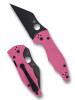 Spyderco Yojimbo 2 Sprint Run Compression Lock Folding Knife 3.125" CPM-S30V Black Plain Blade, Pink G10 Handles - C85GPNBKP2