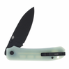 We Knife Company Ben Petersen Big Banter Folding Knife 3.69" CPM-20CV Black Stonewashed Drop Point Blade, Natural (Jade) G10 Handles, Liner Lock - WE21045-3