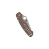 Spyderco Paramilitary 2 Lightweight Sprint Run Compression Lock Folding Knife 3.47" CPM-15V Stonewashed Plain Blade, Brown FRN Handles, Reversible Wire Clip - C81PBN15V2
