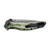Kershaw 1845BASS Shoreline Assisted Flipper Knife 3" Stonewashed Drop Point Plain Blade, Bass CCI 3D Contoured Aluminum Handles, Reversible Clip, Liner Lock

