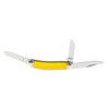 Cold Steel Gentlemen's Stockman Folding Knife, Yellow Bone Handles, 3.75" Closed, Slipjoint (non-locking) - FL-GSTKM-Y
