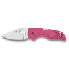 Spyderco Lil' Native Lightweight Lockback Folding Knife 2.42" CTS-BD1N Satin Plain Blade, Pink FRN Handles, Reversible Wire Clip - C230PPN
