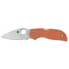Spyderco Chaparral Folding Knife 2.8" CPM-REX 121 Satin Plain Blade, Burnt Orange G10 Handles, Reversible Wire Clip, Lockback - C152GPBOR
