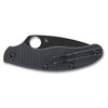 Spyderco UK Penknife Salt Folding Knife 2.95" CPM-MagnaCut Black DLC Leaf Shaped Plain Blade, Black G10 Handles, Reversible Wire Clip, Slipjoint (non-locking) - C94GMCBKP
