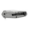 Kershaw CATHODE Folding Knife/Assisted 4CR14 Stonewashed Plain Drop Point SpeedSafe Flipper FRAME Lock Reversible Carry 2.25" Steel Stonewashed Box