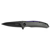 Kershaw GRID Folding Knife 4Cr14 black-oxide Plain Drop Point SpeedSafe Flipper Frame Lock Reversible Carry 3.7" Steel Titanium Carbo-Nitride Box