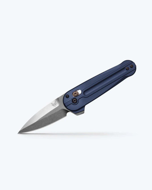 Benchmade 491 Lowden - Crater Blue Aluminum - M390 Spear Point Blade Benchmade 491 Lowden - Crater Blue Aluminum - M390 Spear Point Blade