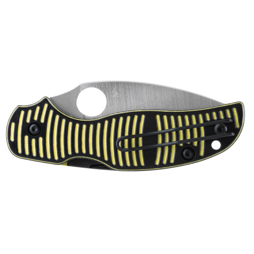 Spyderco Sage 5 Salt Compression Lock Folding Knife 3" CPM-MagnaCut Satin Blade, Yellow/Black G10 Handles - C123GPBKYLMC

