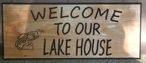 Custom Carved Wood Sign