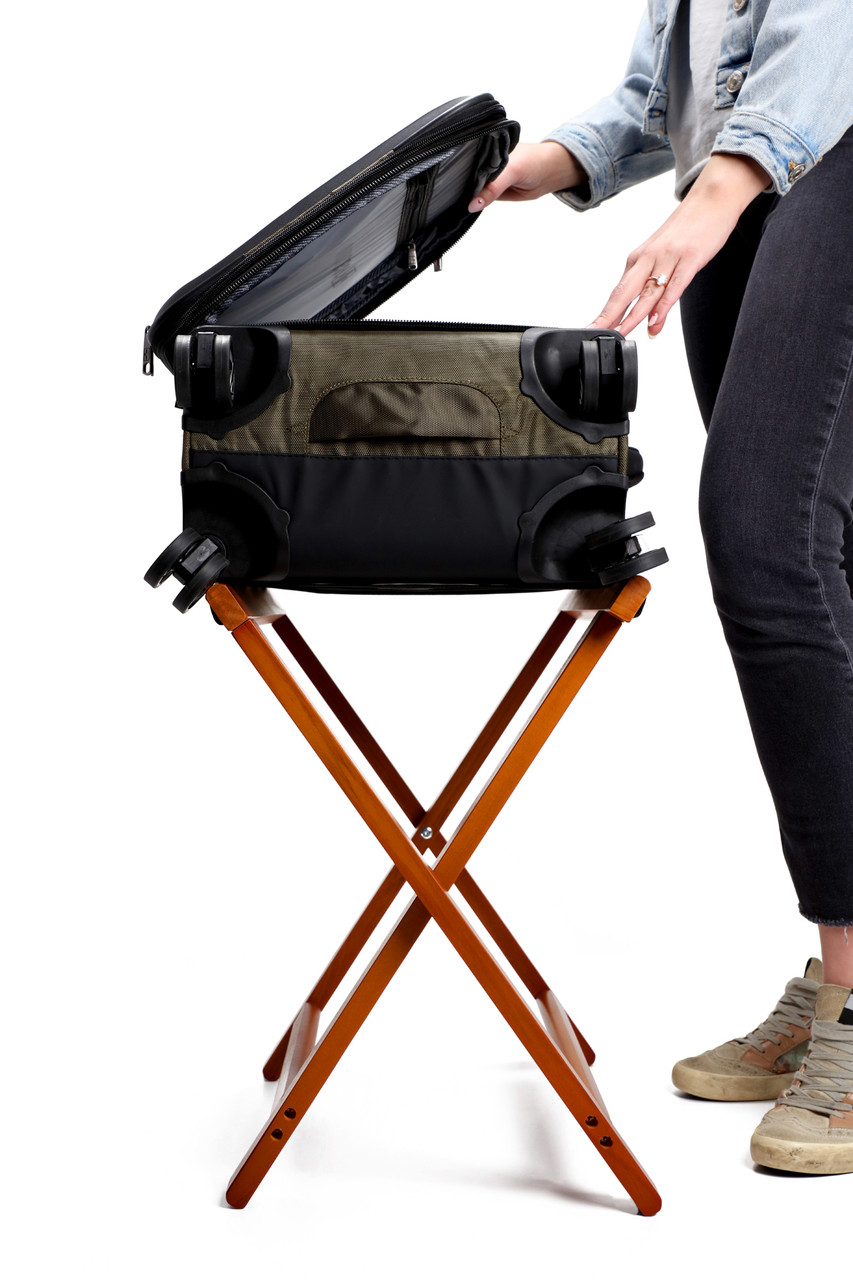 Deluxe Wood Luggage Rack - 4 pack, Luggage Racks, Wholesale Hotel