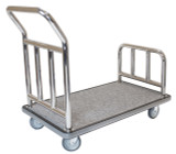 One Box Utility Bellman's Cart- Stainless Steel Finish- Wholesale Hotel Products