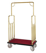 Elite Valet Bellman's Cart- Titanium Gold Finish- Wholesale Hotel Products