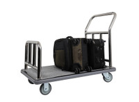 One Box Utility Bellman's Cart- Stainless Steel Finish