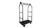 Modern Bellhop Bellman's Cart - Black Powder Coat Finish