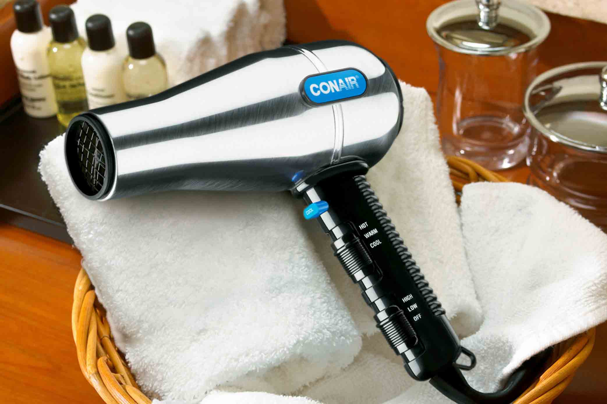 Hair dryer in guest room