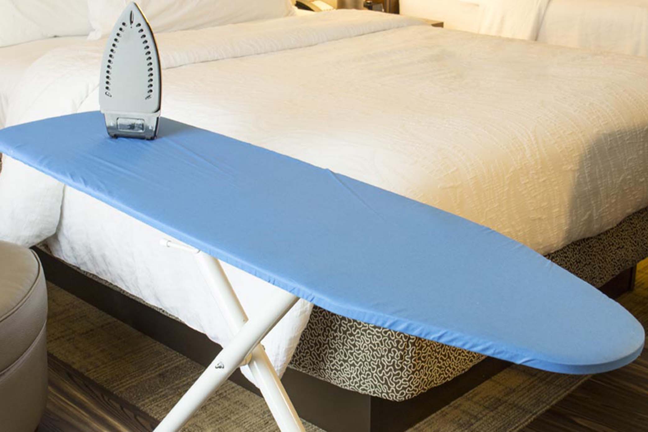Ironing board in guest room