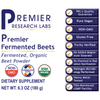 Premier Fermented Beets - 6.3 oz (180 Grams) See VIDEO BELOW