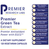 Green Tea Extract, Premier Contains EGCG Supports weight management Promotes cardiovascular health (120 caps/bottle) NEW