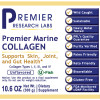 Marine Collagen, NEW LARGER SIZE - Premier - Dietary Supplement 10.6 oz (Powder) Supports Skin, Joint, and Gut Health