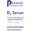 D3 Serum - Live source natural vitamin D3 - for healthy bones, brain, nerves, heart, lungs, breasts, digestive/sexual organs & more