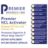 HCL Activator, Premier Dietary Supplement 90 Plant-Source Capsules Promotes Digestive & Whole Body Health*