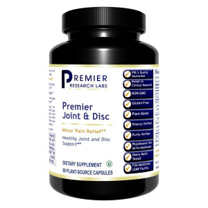 Joint & Disc, Premier Dietary Supplement 90 Plant-Source Capsules Healthy Joint and Disc Support with Minor Pain Relief* - NEW