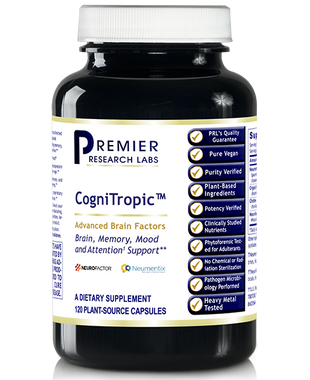 CogniTropic™ Dietary Supplement 120 Plant-Source Capsules Advanced Brain Factors*