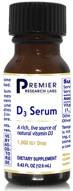 D3 Serum - Live source natural vitamin D3 - for healthy bones, brain, nerves, heart, lungs, breasts, digestive/sexual organs & more