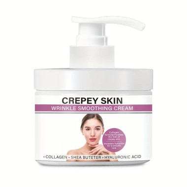 Crepey Wrinkle Treatment Moisturizer w/Avocado for Face, Arms, Neck, & Body with Hyaluronic Acid, Cruelty-Free