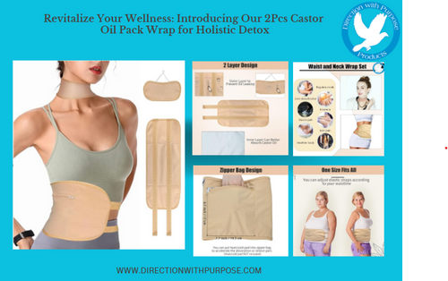 Introducing our 2PC Castor Oil Pack Wrap to Help Reduce Inflammation, Aid in Liver Detox, Move Lymphatic Drainage and so much more!!!