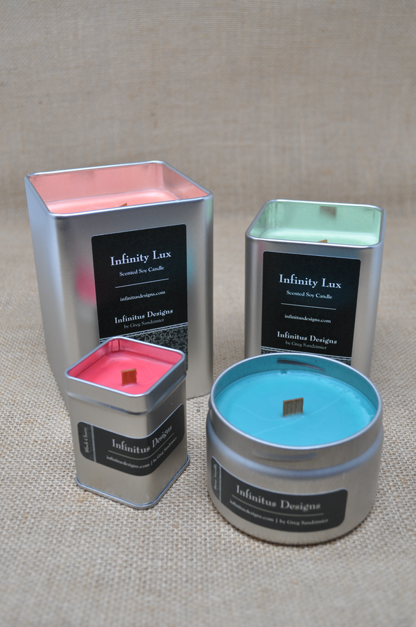 Infinity Lux Scented Soy Wax Candles, by Infinitus Designs