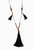 Tassel Necklace with Wood Beads