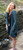 Popcorn Knit Medium Length Flyaway Cardigan in TEAL Popcorn Knit Medium Length Flyaway Cardigan in TEAL