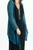 Popcorn Knit Medium Length Flyaway Cardigan in PEACOCK